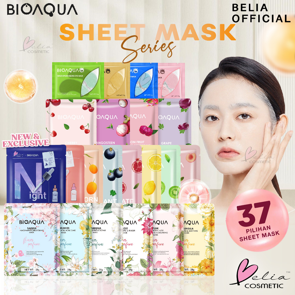 Jual Belia Bioaqua Sheet Mask Master Series Plant Flowers Fruit