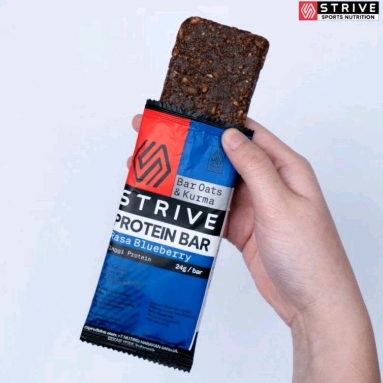 Jual [PROMO!] Strive Nutrition PROTEIN BAR 60g Blueberry Flavor