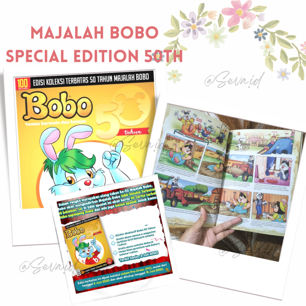 Jual Bobo Special Majalah Bobo Edisi Koleksi Terbatas 50 Tahun Majalah Bobo Limited Edition 