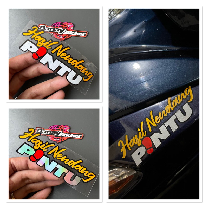 Jual Stiker Sticker Hasil Nendang Pintu Cutting Shopee Indonesia