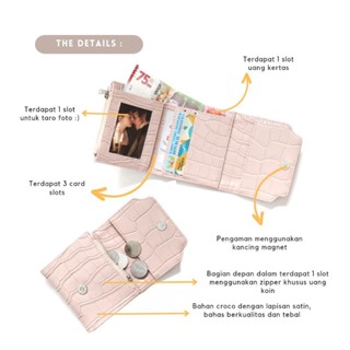 Jual SELUSA ODETTE CROCO WALLET (Free Exclusive Box) | Dompet Lipat ...