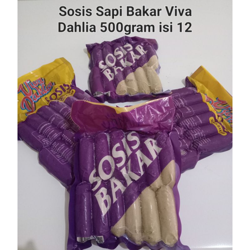 Jual Sosis Sapi Bakar Viva Dahlia 500gram Isi 12 Shopee Indonesia