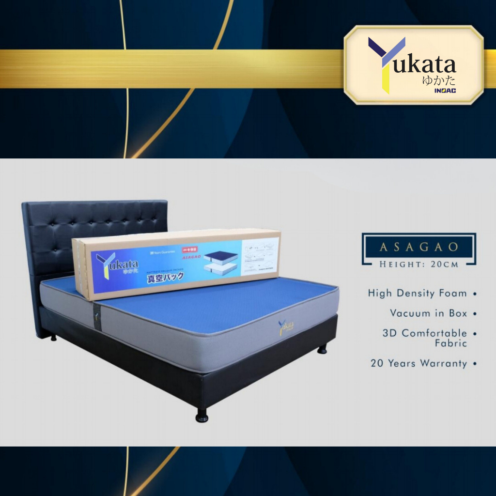 Jual KASUR BUSA ASAGAO INOAC YUKATA 100% ORIGINAL [TEBAL 20 CM] MATRAS ...
