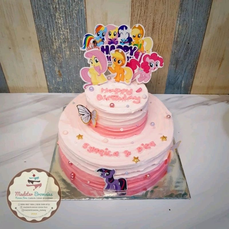 Jual kue ulang tahun kuda poni / kuetart unicorn / kue ulang tahun