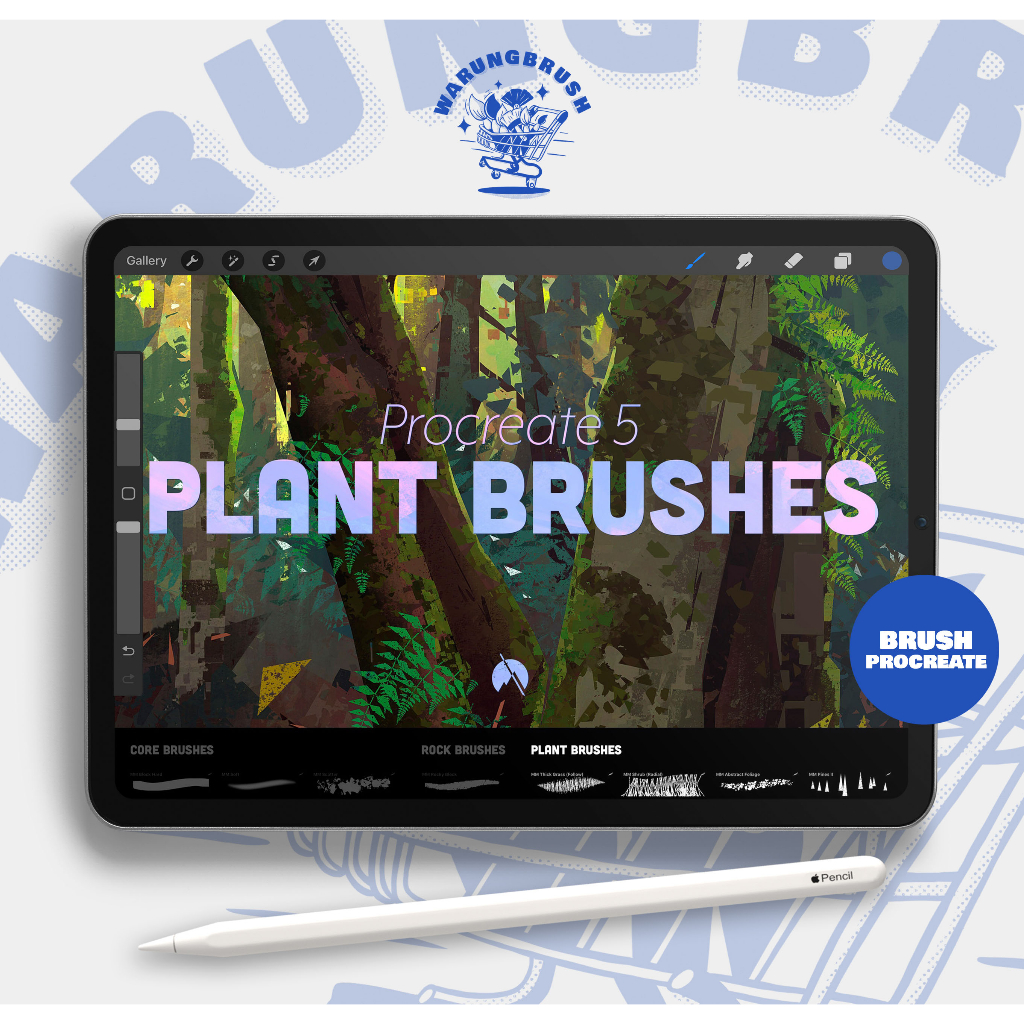 Jual PLANT Brushes - 37 Custom Brushes for Procreate 5 BP0029 | Shopee ...