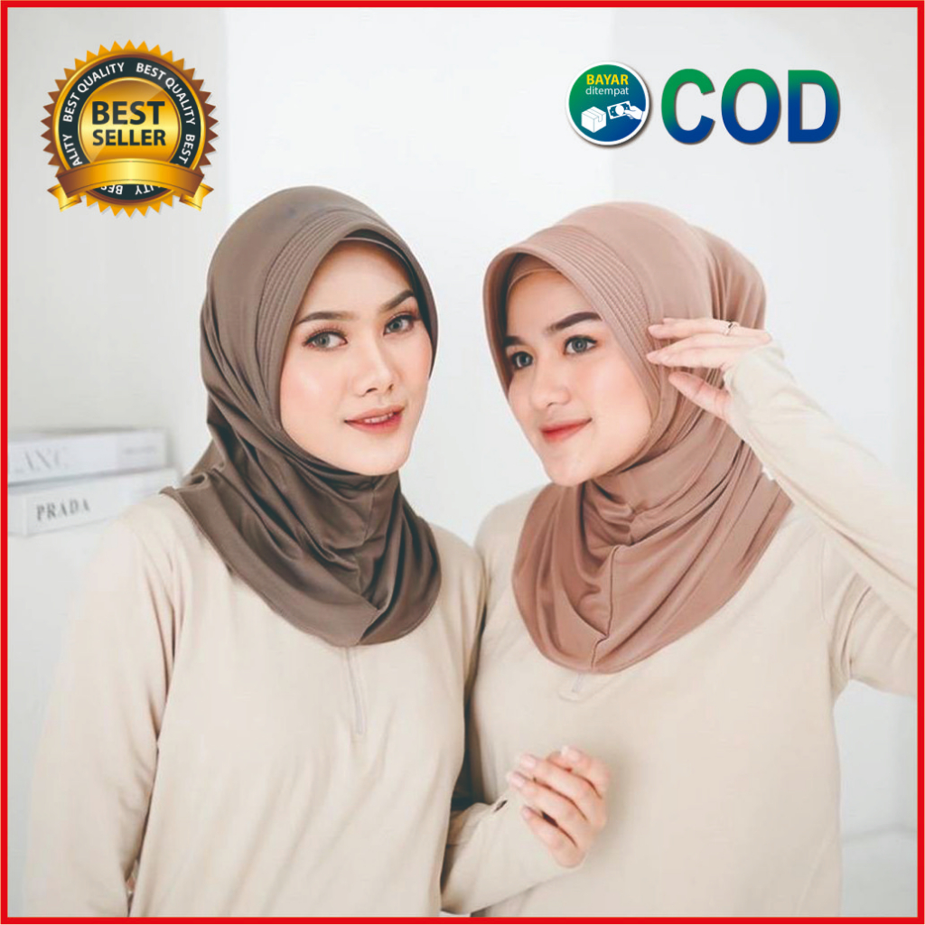Jual PROMO!!! hijab sport olahraga / jilbab instan sporty training
