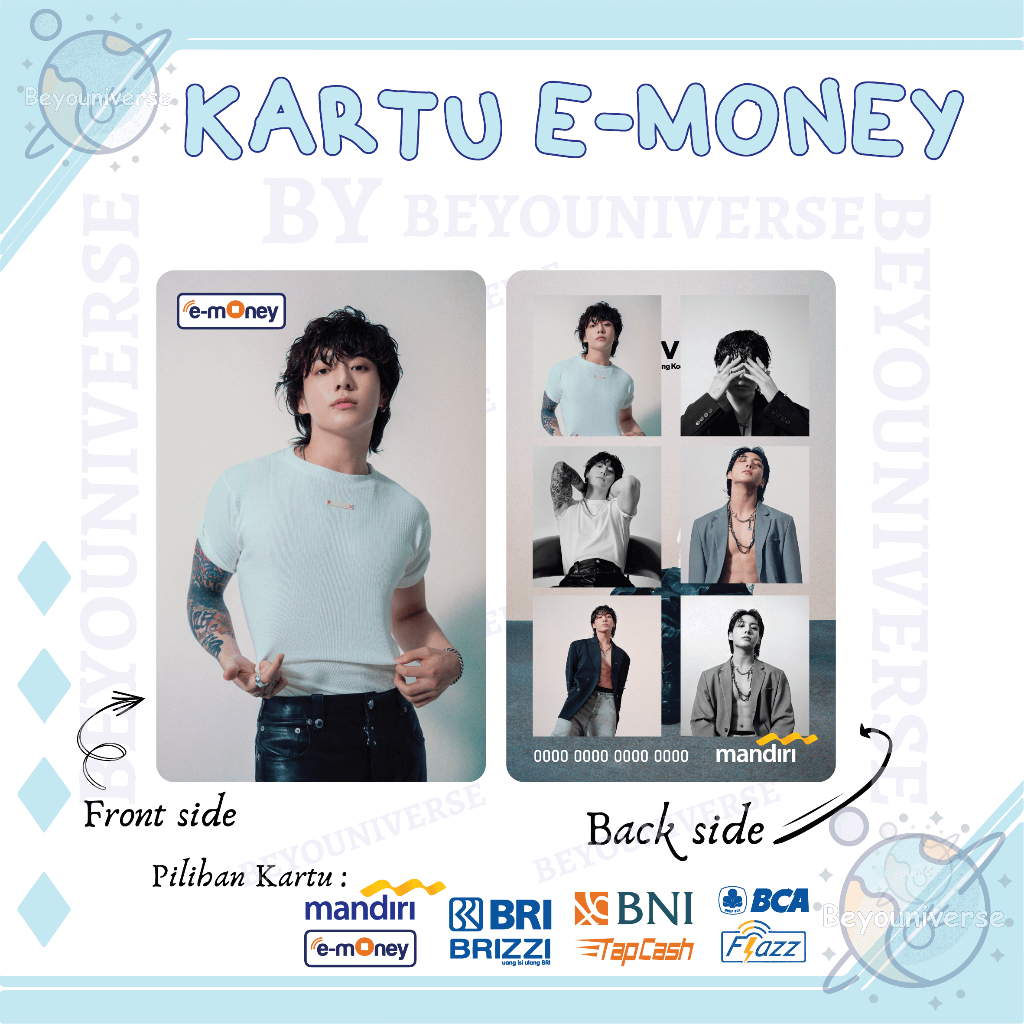 Jual Emoney Custom Seven Jungkook BTS Foto Kartu Flazz gen 2 Mandiri ...