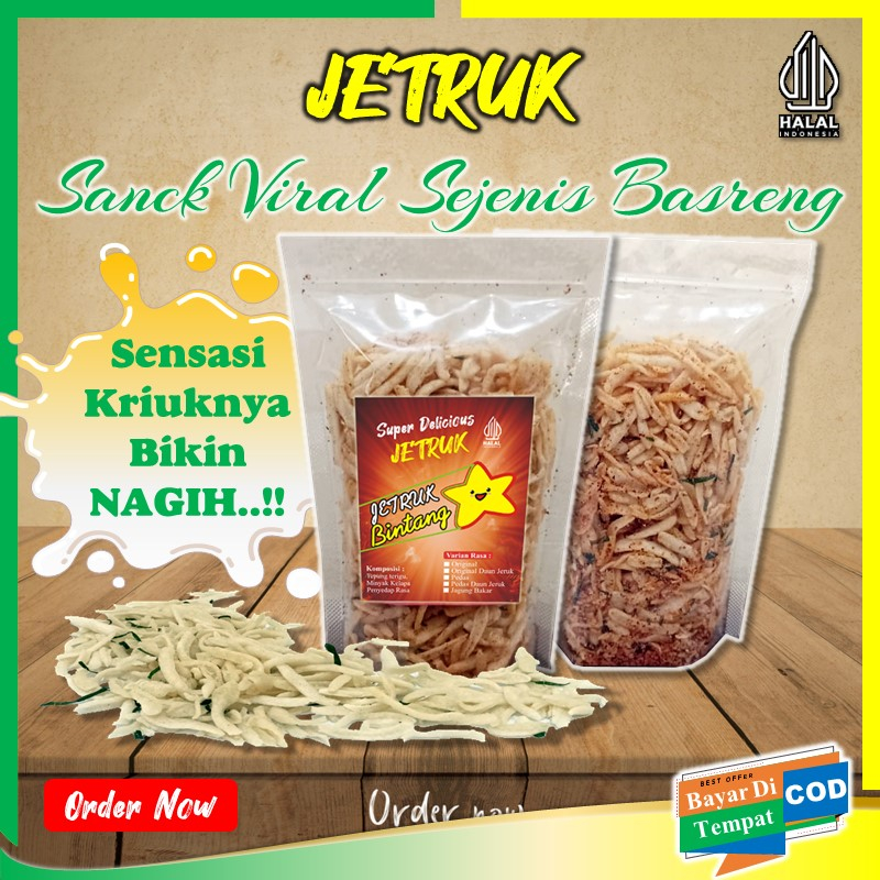 Jual Best Seller - Jetruk Bintang Snack Viral Sejenis Basreng Tiktuk ...