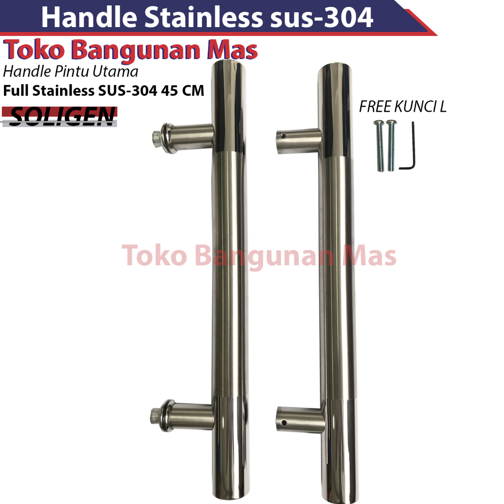 Jual Pull Handle Stainless Steel SOLIGEN / Tarikan pintu tarung