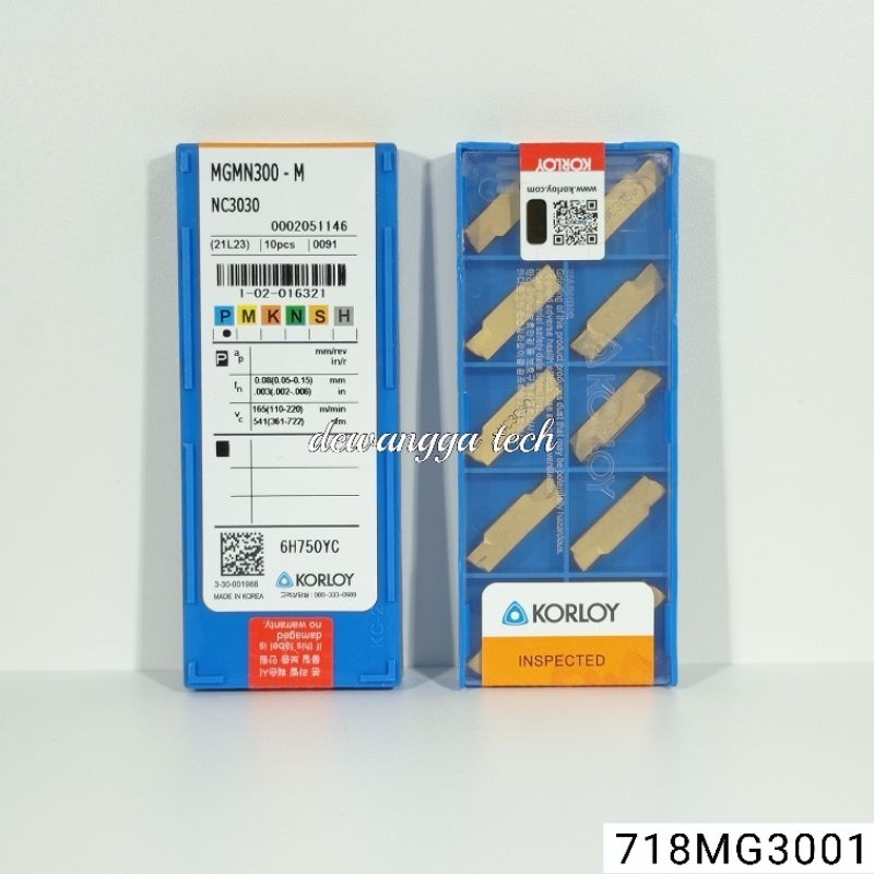 10 Inserts En Carbure MGMN300-M 3 Mm Pour Rainurage Et Coupure MGEHR/MGIVR
