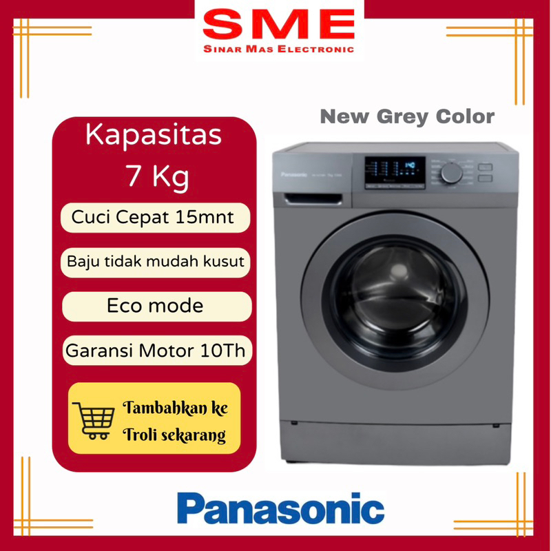 Jual Mesin Cuci 1 Tabung Pintu Depan 7 Kg PANASONIC | Shopee Indonesia