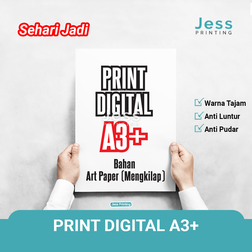 Jual Print Cetak Art Paper 120 dan 150 gsm Ukuran A3 Plus Murah Sehari
