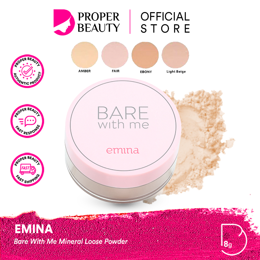 Jual EMINA Bare With Me Mineral Loose Powder Indonesia / Bedak Tabur 8g