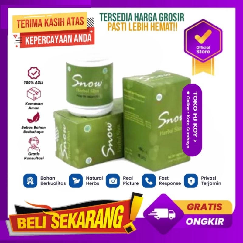 Jual 0snow Herbal Slim Obat Snow Herbal Asli 100 Original Obat