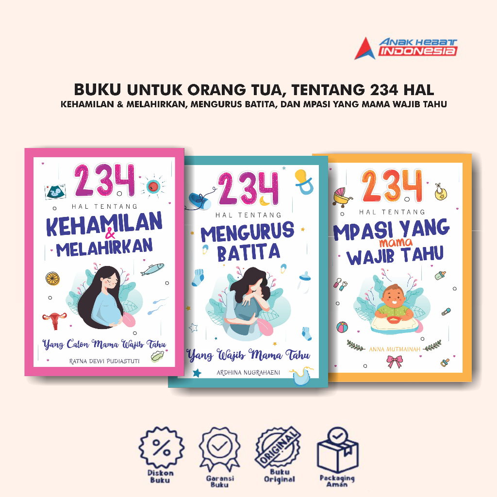 Jual Buku Untuk Orang Tua, 234 Hal Tentang Kehamilan & Melahirkan ...