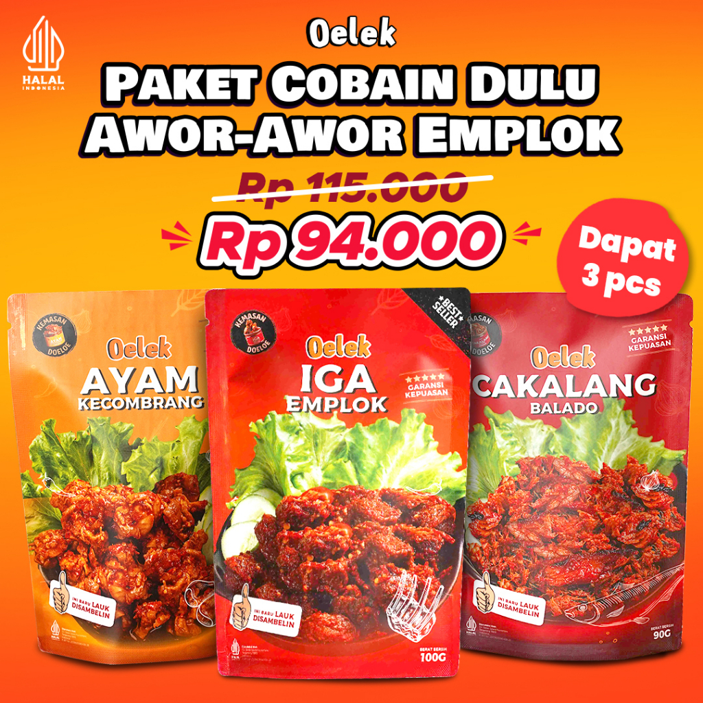 Jual Paket Cobain Dulu Awor Awor Emplok Iga Mercon Iga Sambal