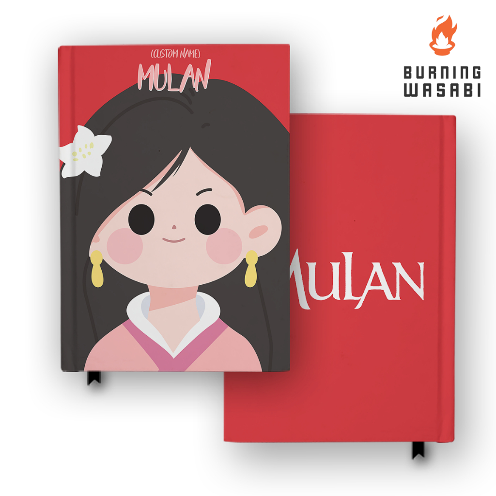 Jual Buku Catatan Notebook Mulan Disney 6 Custom Nama Agenda Jurnal