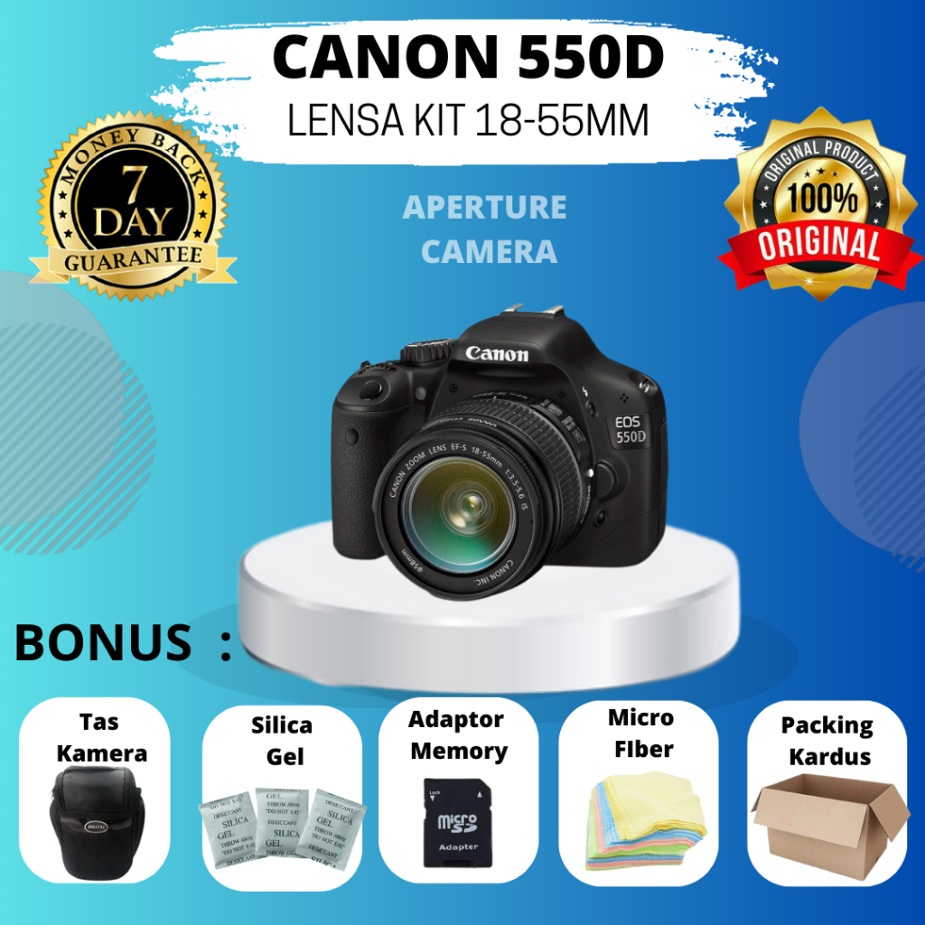 Jual CANON 550D PLUS LENSA KIT 18-55MM IS II MULUSSS LIKE NEW MURAHH ...