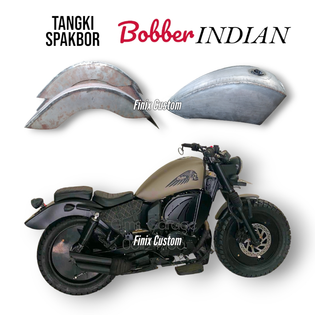 Jual Tangki Bobber Indian Spakbor Tebal Mm Bober Boober Indian Byson