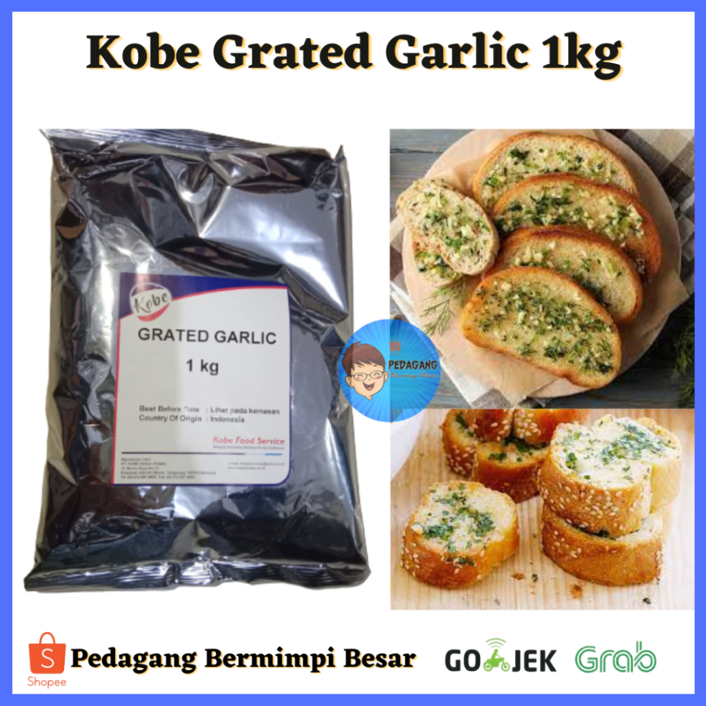 Jual Kobe Grated Garlic Powder 1kg/ Kobe Garlic Powder 1kg | Shopee ...
