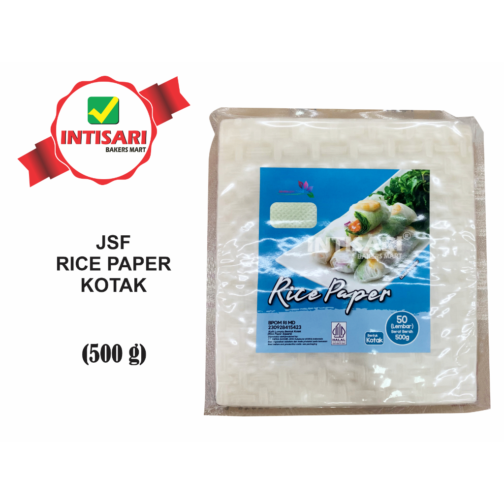 Jual JSF RICE PAPER KOTAK 500 G (50 LEMBAR) | Shopee Indonesia