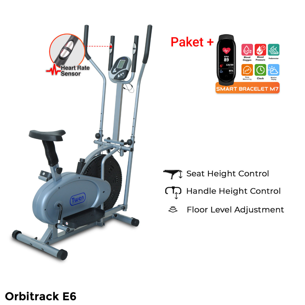 Jual Twen E6 E4n Orbitrack Tracer Elliptical Bike Sepeda Fitness Sepeda