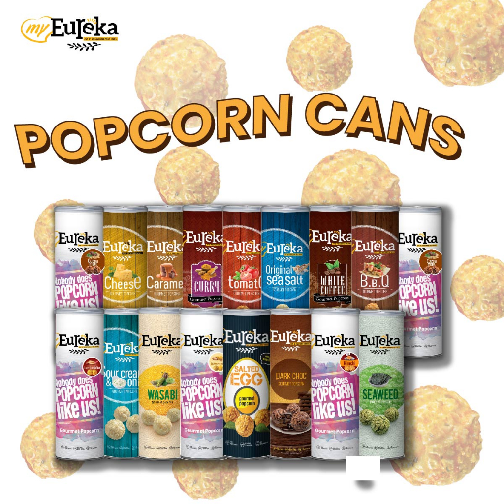 Jual Eureka Popcorn ALL CANS 70g/90g/100g Shopee Indonesia