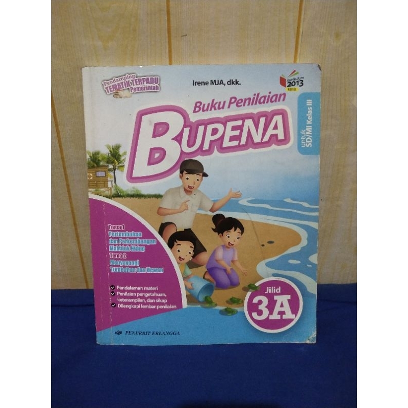Jual Buku Penilaian BUPENA Jilid 3A kelas 3 SD kurikulum 2013 Erlangga ...