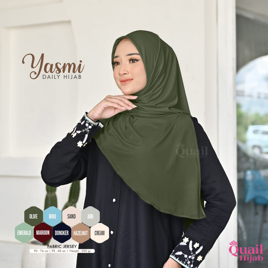 Jual YASMI original Quail Hijab | Shopee Indonesia