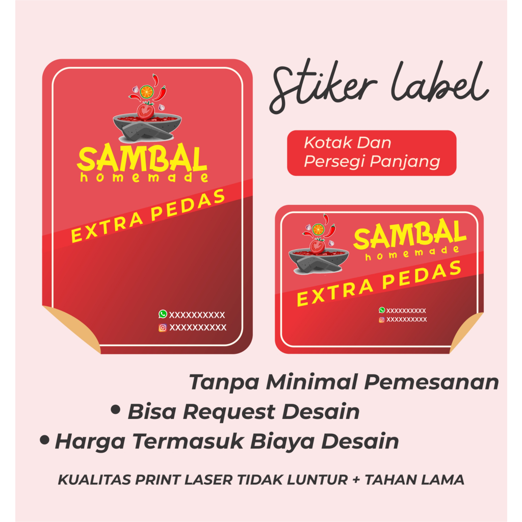 Jual STIKER LABEL KOTAK DAN PERSEGI PANJANG | Shopee Indonesia