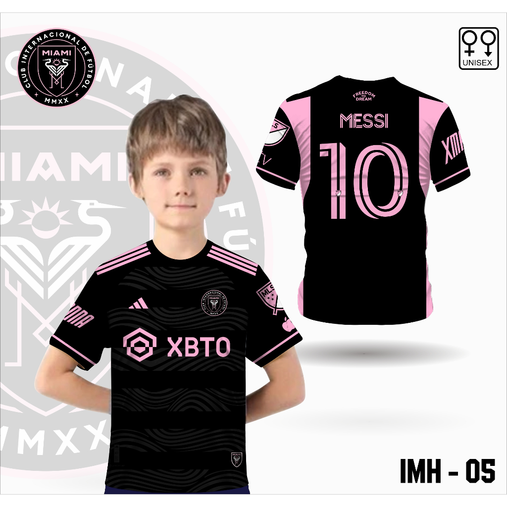 Jual kaos bola messi inter miami terbaru anak baju jersey inter miami ...