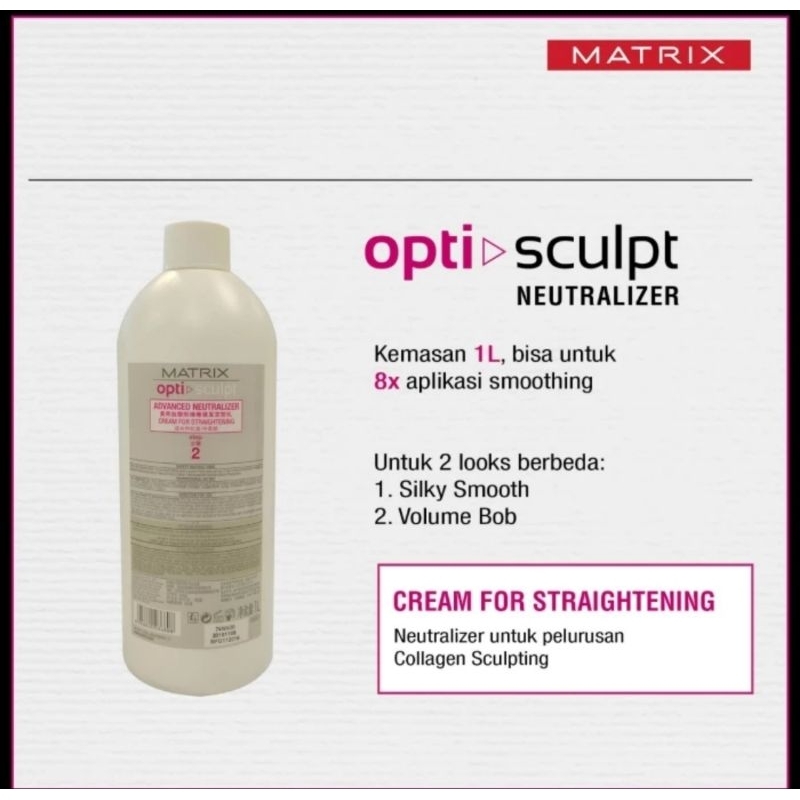 Jual MATRIX OPTI SCULP NEUTRALIZER SMOOTHING 1000ML | Shopee Indonesia