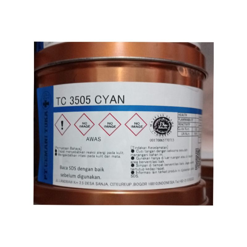 Jual Tinta TC 3505 Cyan cemani toka-tinta cetak | Shopee Indonesia