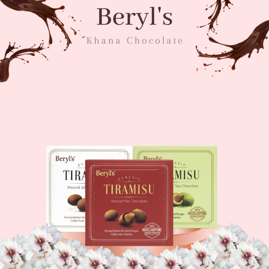 Jual Coklat Import Malaysia Beryl's Tiramisu Almond Chocolate 100gr ...