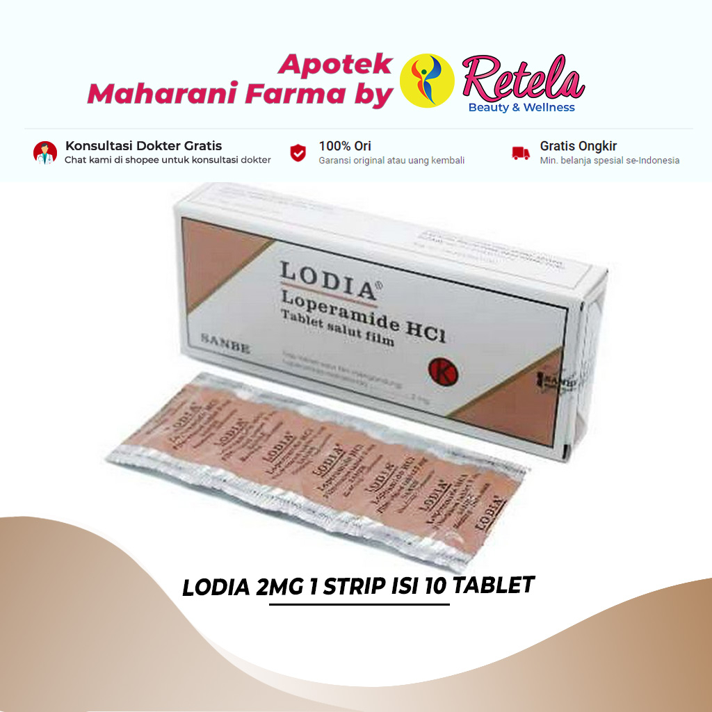 Jual Lodia 2Mg 1 Strip Isi 10 Tablet / Obat Diare | Shopee Indonesia