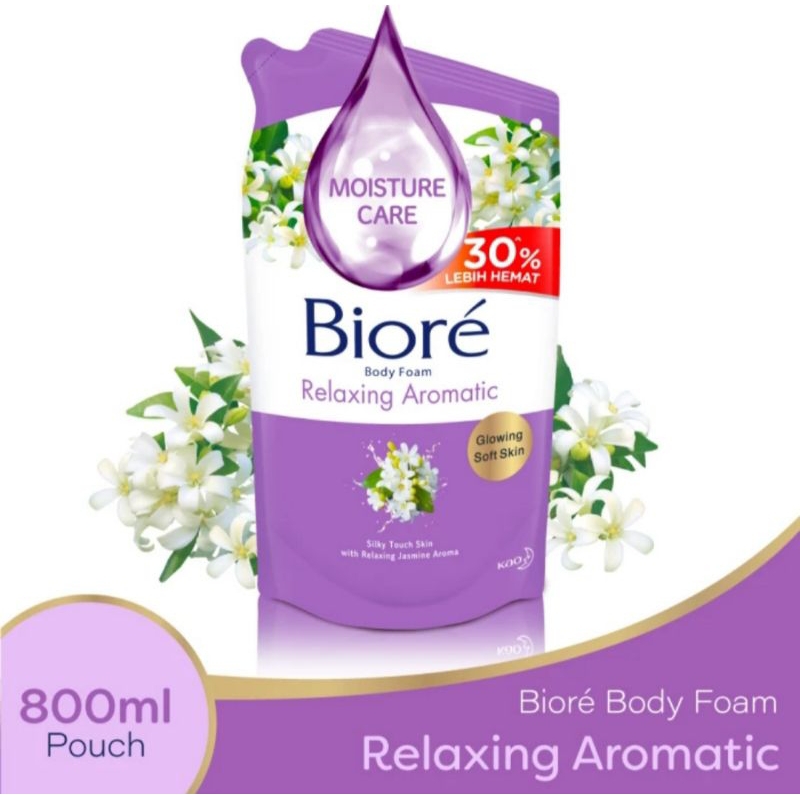 BIORE BEAUTY SABUN MANDI CAIR RELAXING AROMATIC, LIVELY REFRESH, PURE MILD, LOVELY SAKURA, ACTIVE ANTIBACTERIAL, ENERGETIC COOL  -800ML