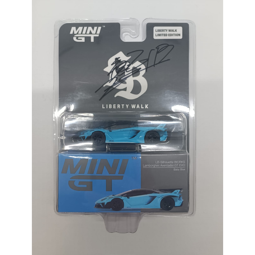 Jual Mini GT LBWK Liberty Walk Lamborghini Aventador GT EVO Baby Blue ...