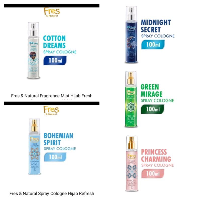 Jual Fresh n Natural cologne 100ml / Fresh & Natural spray cologne ...
