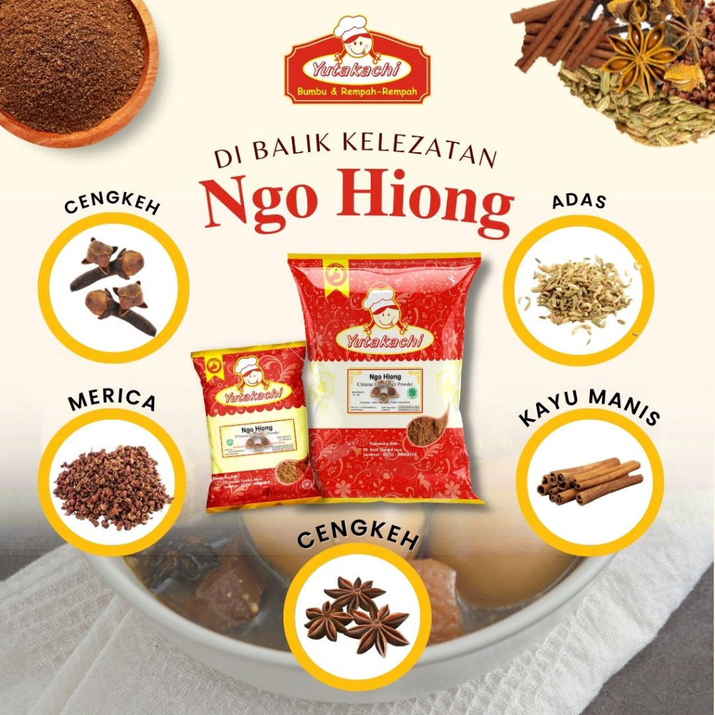 Jual Bumbu Ngo Hiong Bubuk 100gr Yutakachi / Gohyong Viral / Go Hiong ...