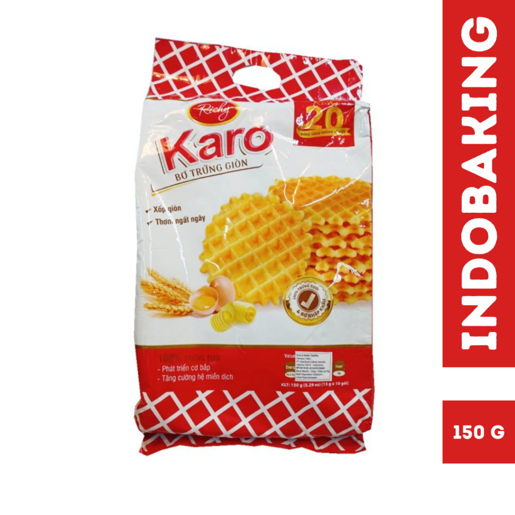 Jual Naraya Richy Karo Crispy Butter Waffles / Biskuit Waffle Mentega