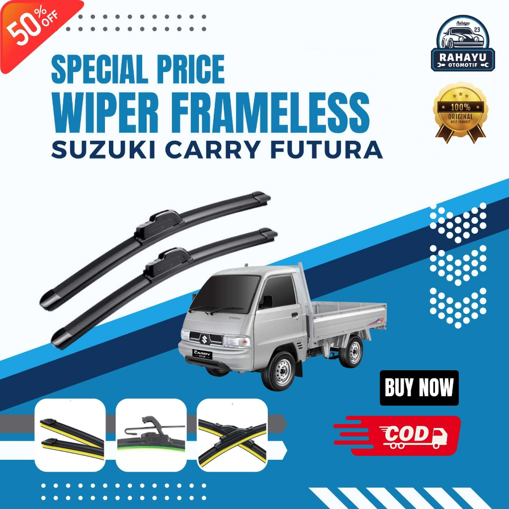 Jual Bergaransi Wiper Mobil Frameless Suzuki Carry Futura Sepasang