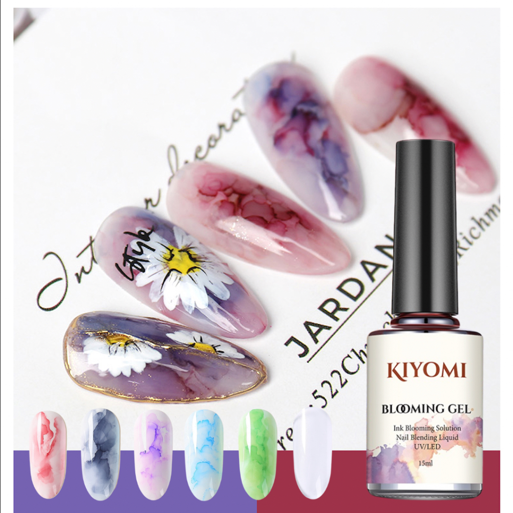 Jual Kiyomi Blooming Nail Gel Blossom Gel Marble Ink Marbel Look Kutek