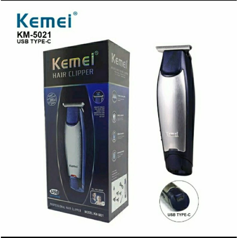 Jual Kemei KM-5 Hair Clipper Cordless Dual DC Charger Port Cukur Rambut ...