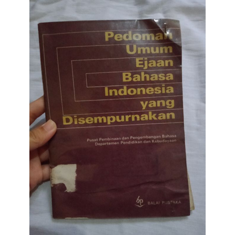 Jual Buku Pedoman Umum Ejaan Bahasa Indonesia Yang Disempurnakan (Buku ...