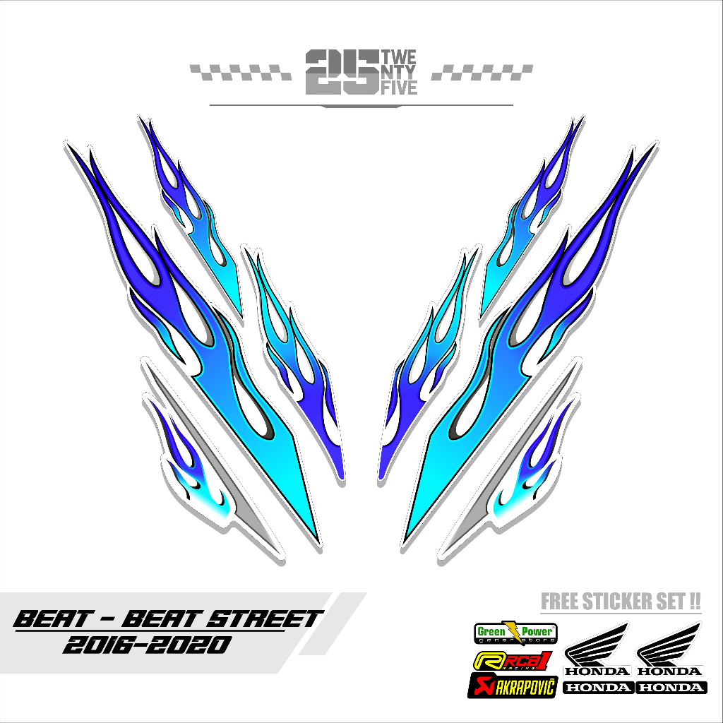 Jual STRIPING HONDA BEAT API/DASAR PUTIH/STRIPING BEAT 2016-2020/BEAT ...