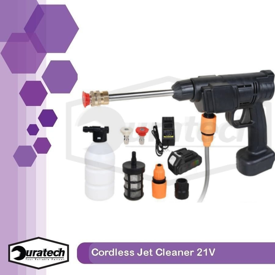 Jual Cordless jet cleaner 21 volt mesin cuci mobil motor AC baterai