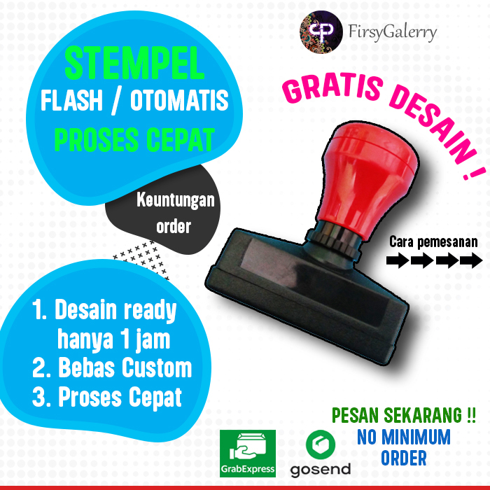 Jual Stempel Otomatis Warna Flash Semua Ukuran Harga Sama Shopee