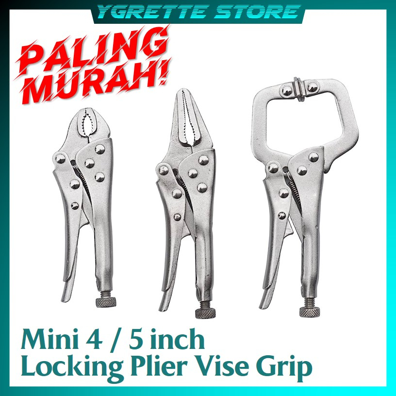 Mini Vice Grip Style Locking Pliers Long Nose And Curve Tool Jaw Clamp Welding Clamp Y7t8