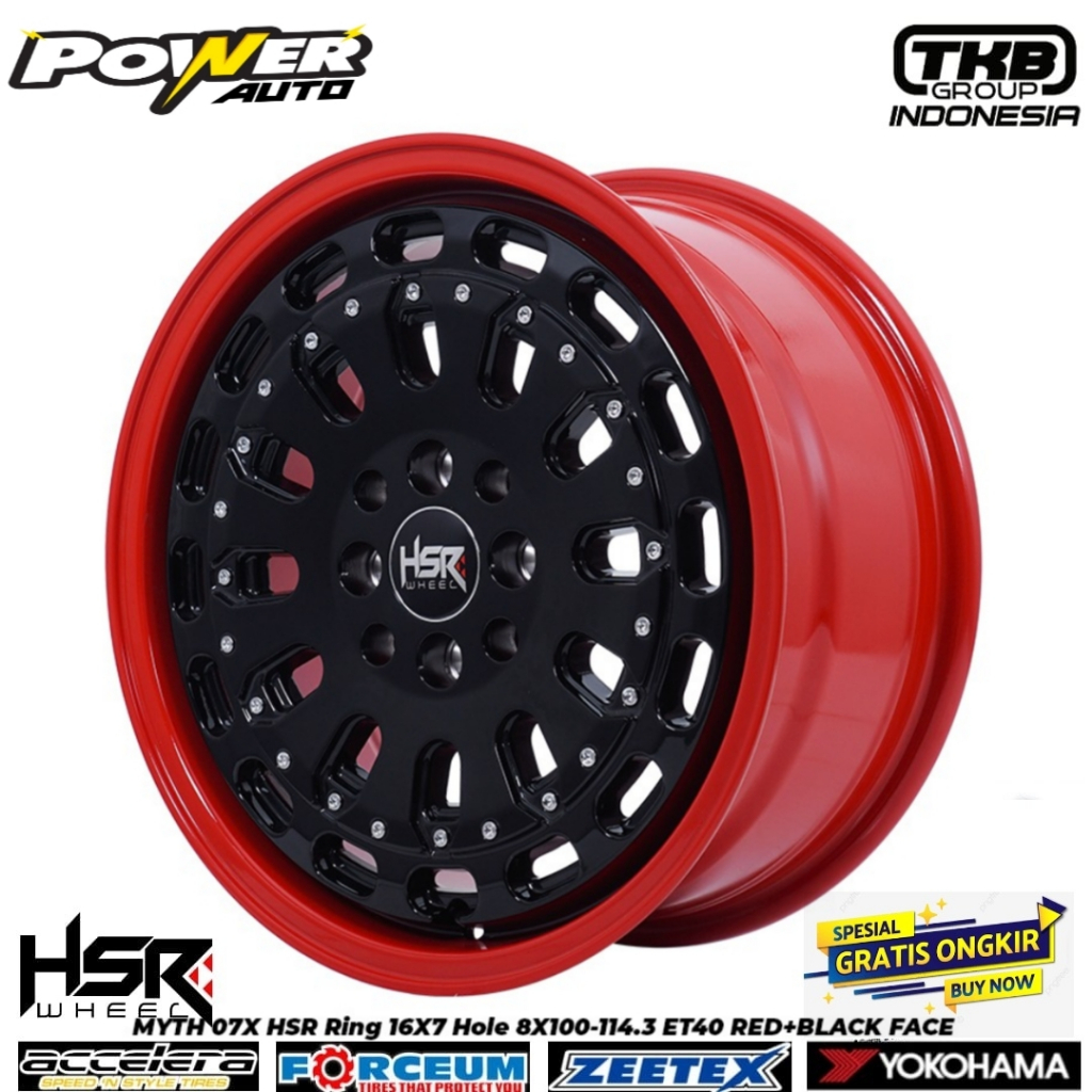 Jual R16 velg baru dari hsr tipe MYTH07X ring 16x7 cocok di city vios ...