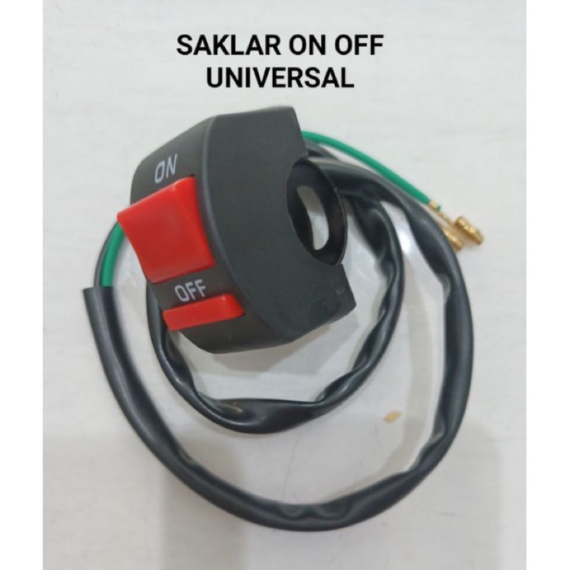 Jual SAKLAR ON OFF KLEM STANG jepit stang UNIVERSAL | Shopee Indonesia